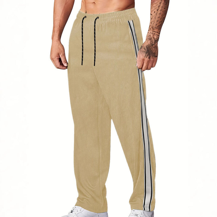 Men's sporty joggers with elegant side stripes and adjustable waistband Lisslune
