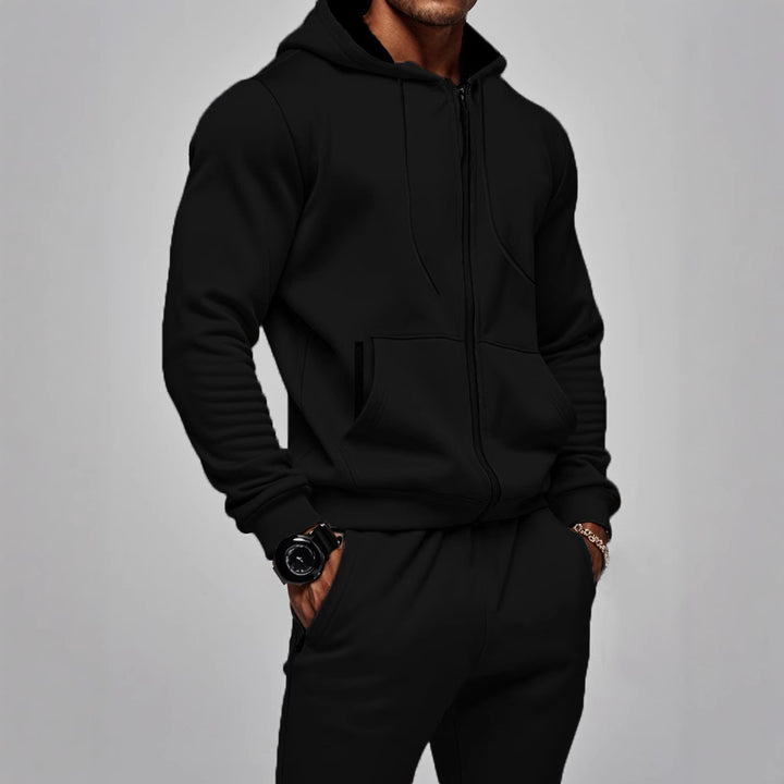 Men's sporty hoodie set with functional pockets and high-quality workmanship Lisslune