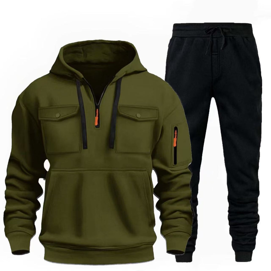 Men's casual leisure combination with functional pockets Lisslune
