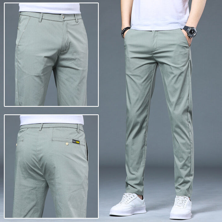 Men's airy leisure pants in modern slim-fit design Lisslune