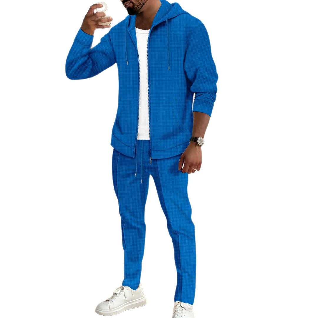 Men's sporty ensemble with zipper and hood Lisslune