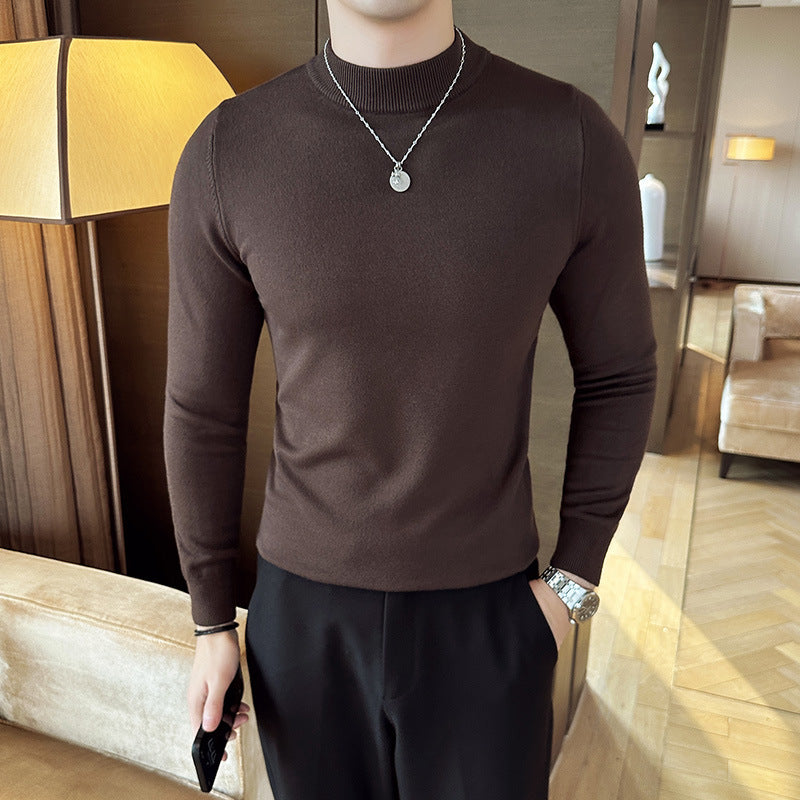 Men's stylish sweater with high collar and elegant fit Lisslune