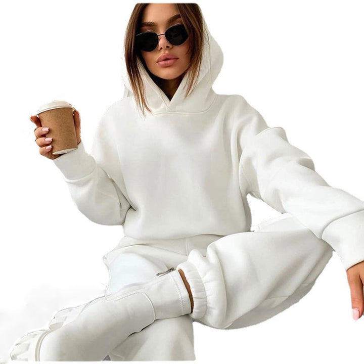 Women’s casual hoodie jumpsuit with practical pockets and modern cut Lisslune