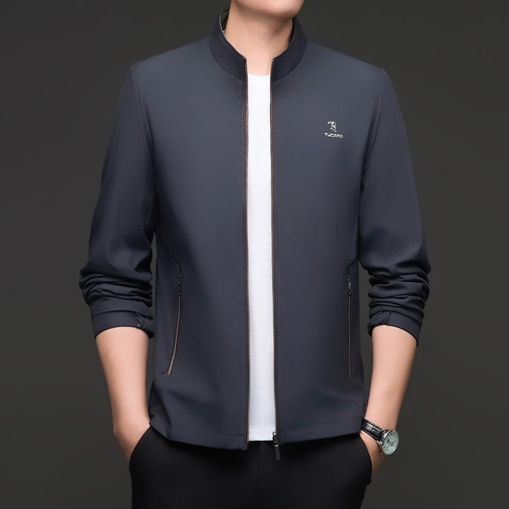 Men's Sporty Jacket with High Collar Lisslune