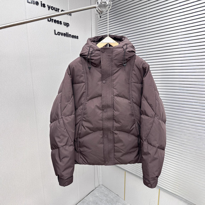 Men's Insulated Winter Jacket with Practical Hood Design Lisslune