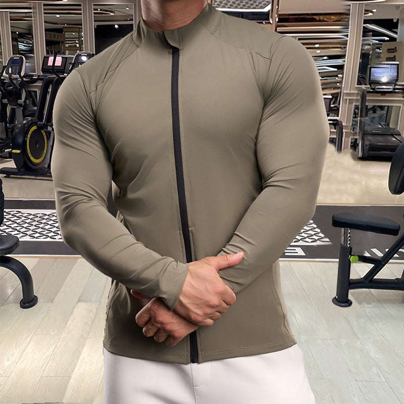 Men's Sports Jacket with Breathable Material and Integrated Zipper Lisslune