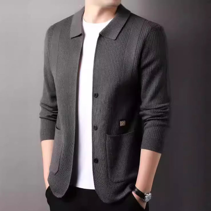 Men's fashionable cardigan with practical pockets Lisslune