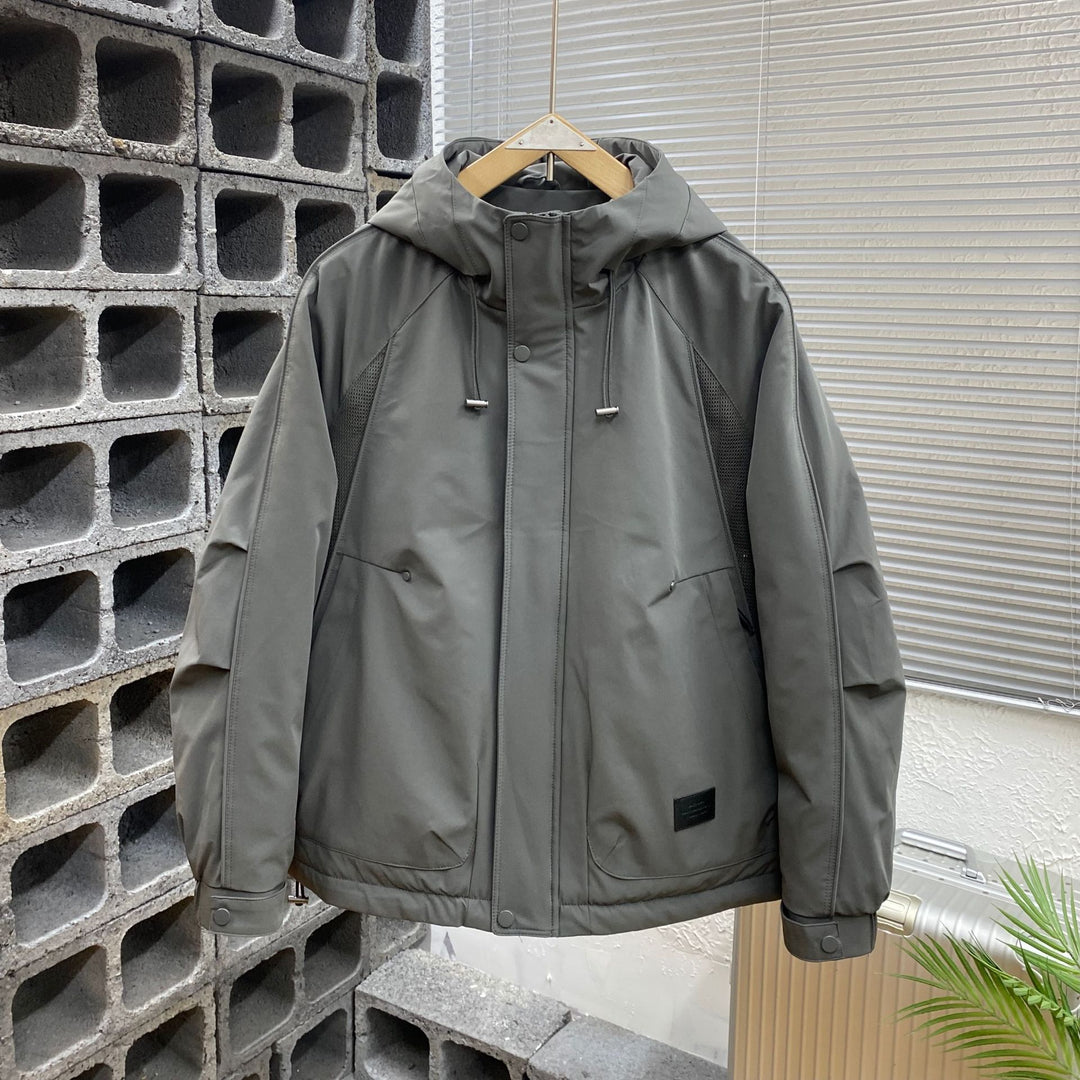 Men's Warm and Windproof Transitional Jacket with Hood Lisslune