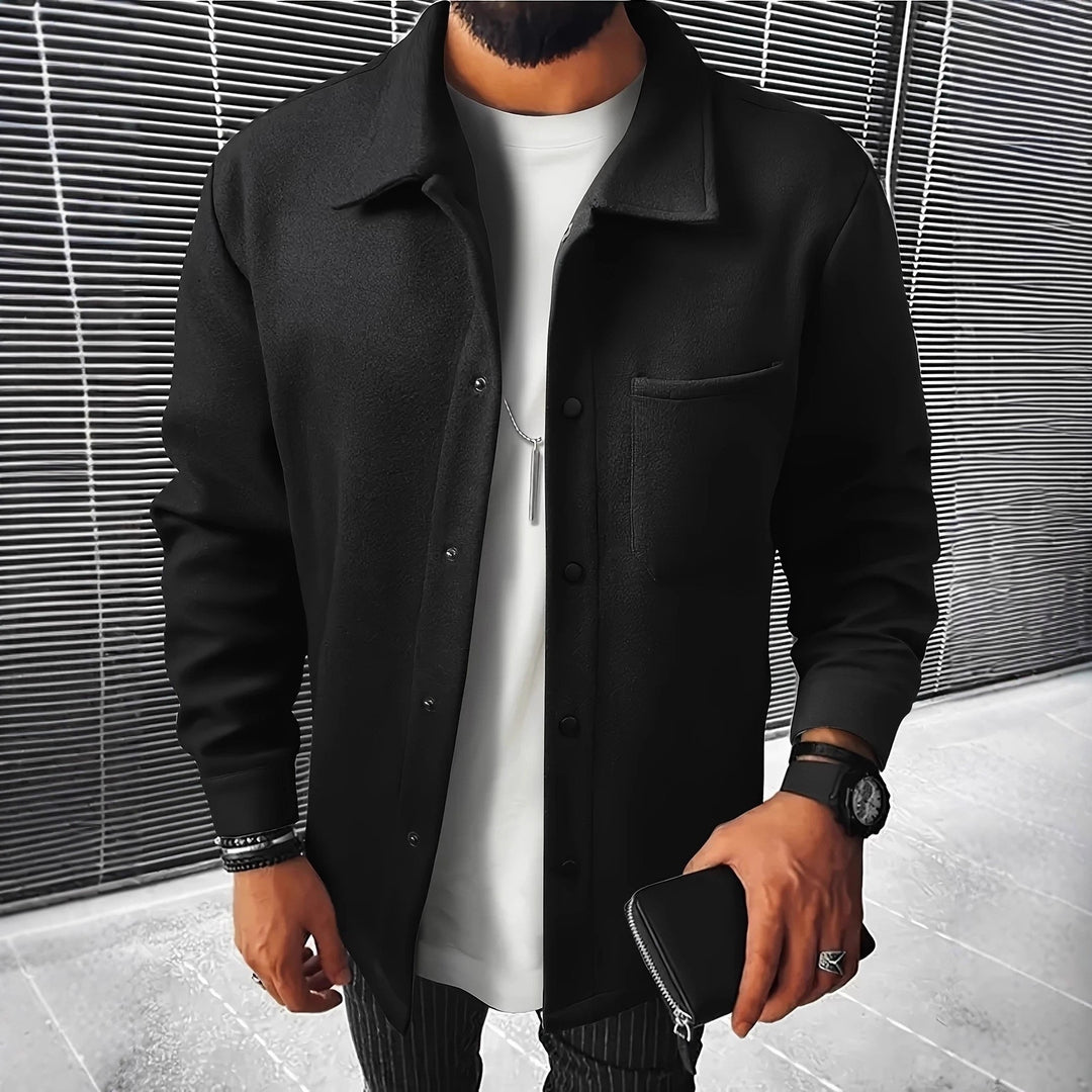 Men's casual shirt jacket made of high-quality material Lisslune