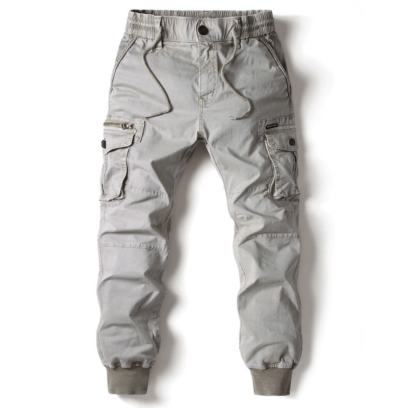 Men's Cargo Jogging Pants with Adjustable Waist and Practical Pockets Lisslune