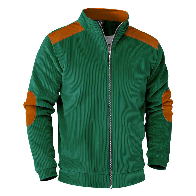 Men's sporty jacket with structured sleeves and stand-up collar Lisslune