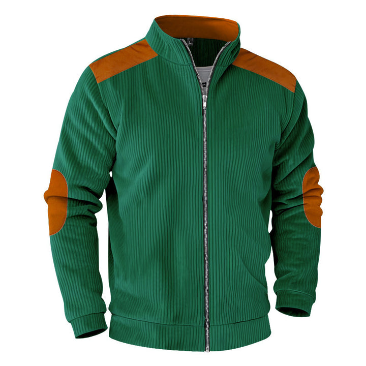 Men's sporty jacket with structured sleeves and stand-up collar Lisslune