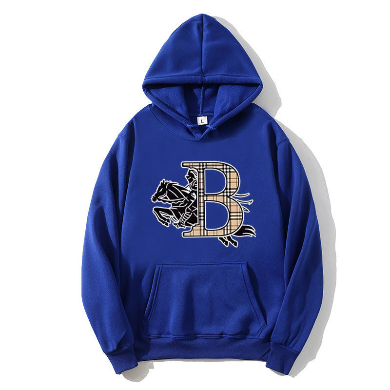 Women's hoodie with a stylish horse motif and luxurious font Lisslune
