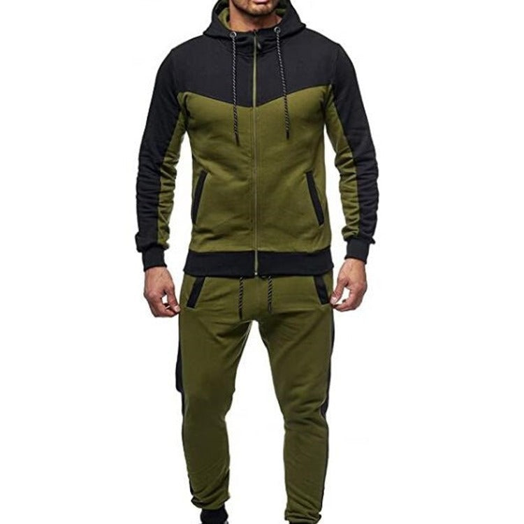 Men's sporty tracksuit with hood and practical pockets Lisslune