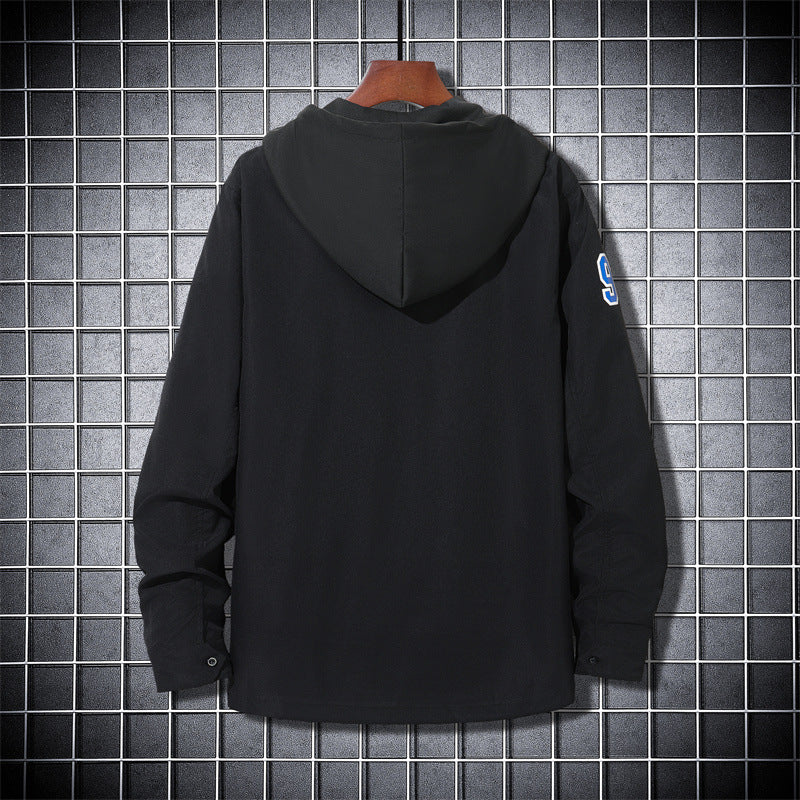 Men's Sporty Transitional Jacket with Hood Lisslune