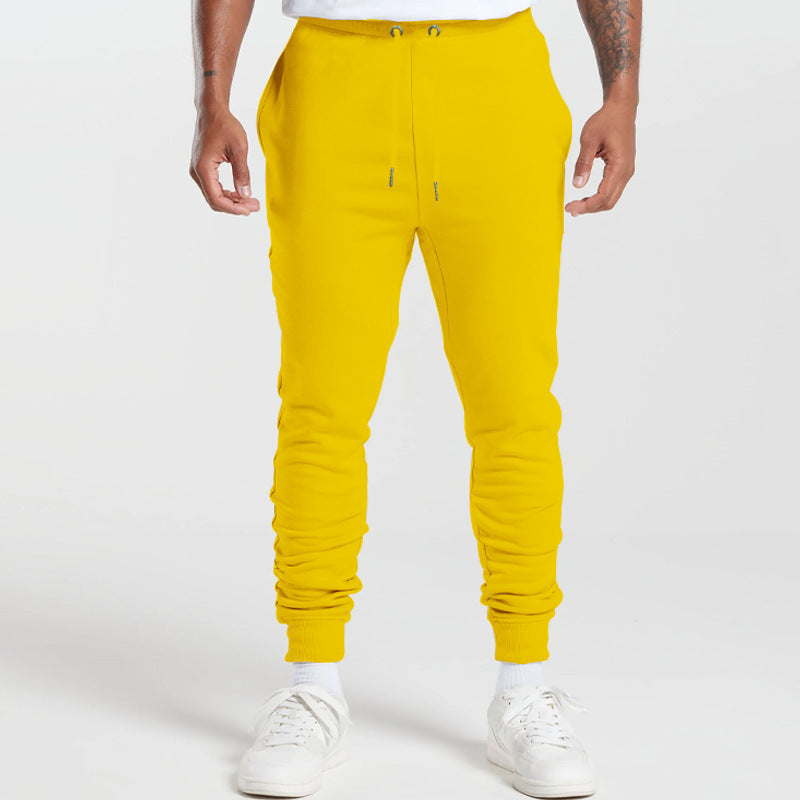 Men's sports sweatpants with striped elastic cuffs and practical side pockets Lisslune