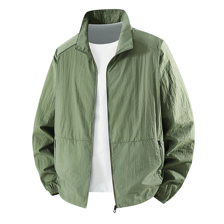 Men's technical softshell jacket with multifunctional pockets and adjustable hood system Lisslune