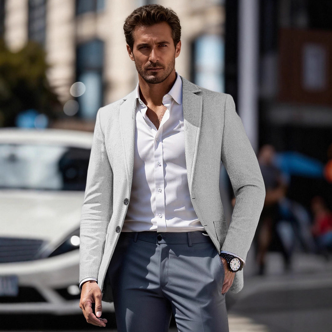 Men's elegant business suit blazer with slim fit Lisslune