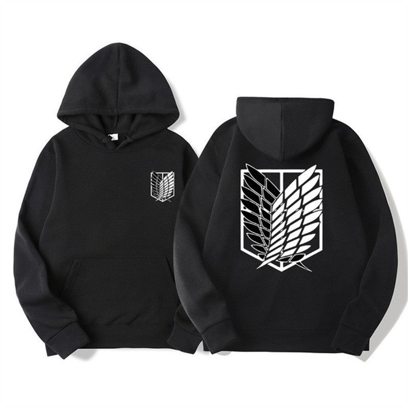 Women's hooded sweatshirt with modern anime design and practical kangaroo pocket Lisslune