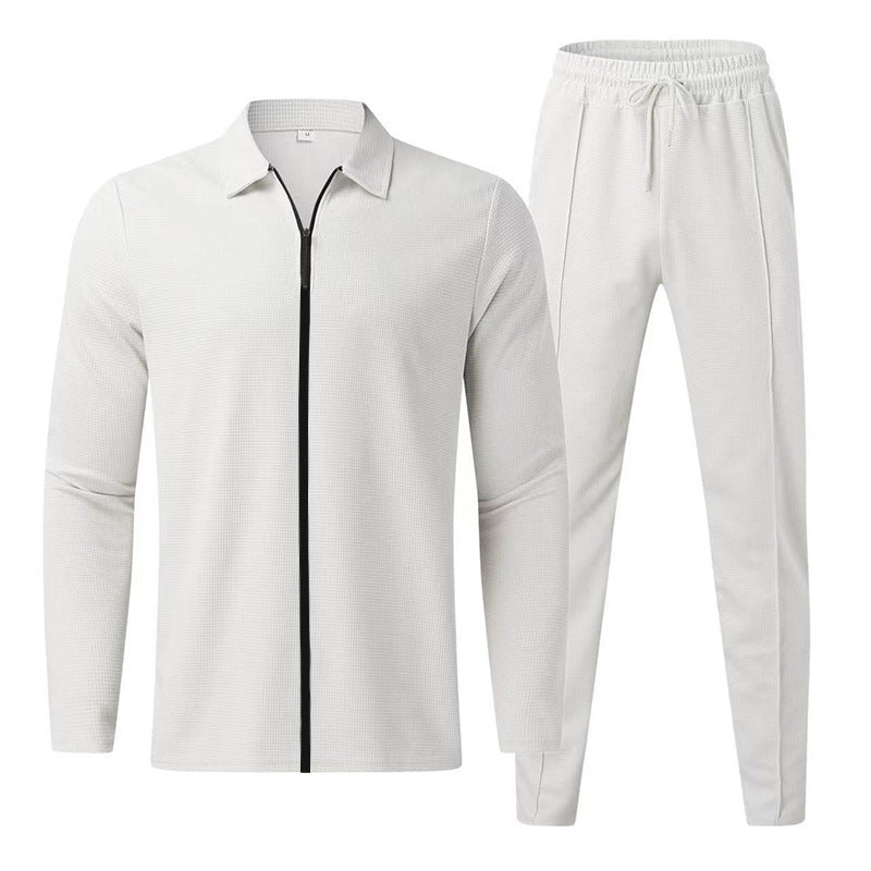 Men's tracksuit with zipper and elastic waistband Lisslune