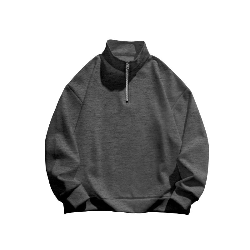 Men's casual hoodie with half zipper and soft lining Lisslune