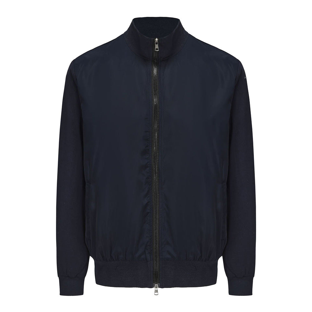 Men's casual summer jacket in minimalist design with practical zip pockets Lisslune