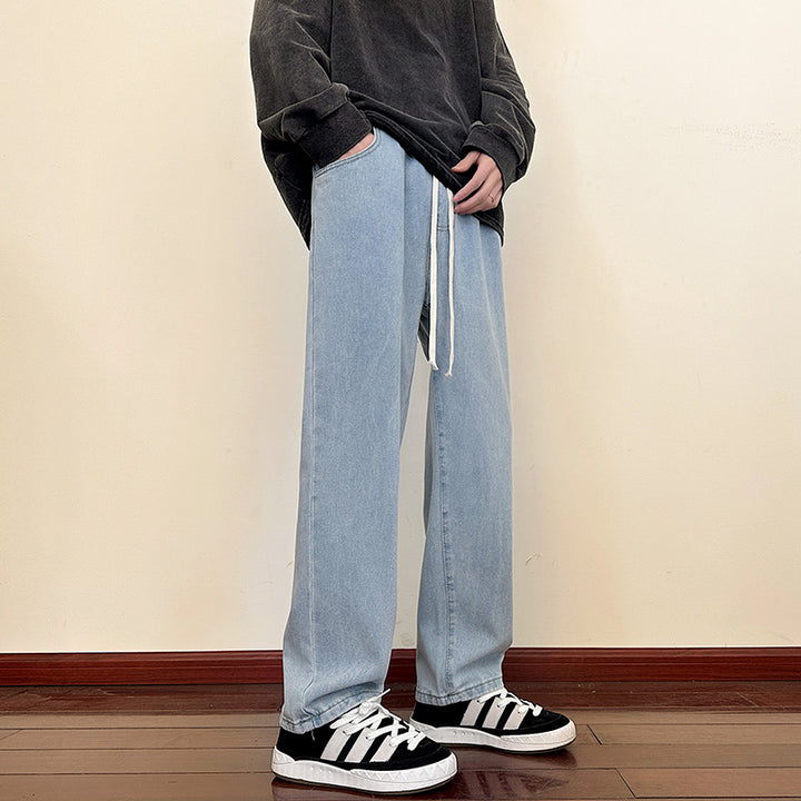 Men's loose Cargo Jeans with elastic waistband and practical pockets Lisslune