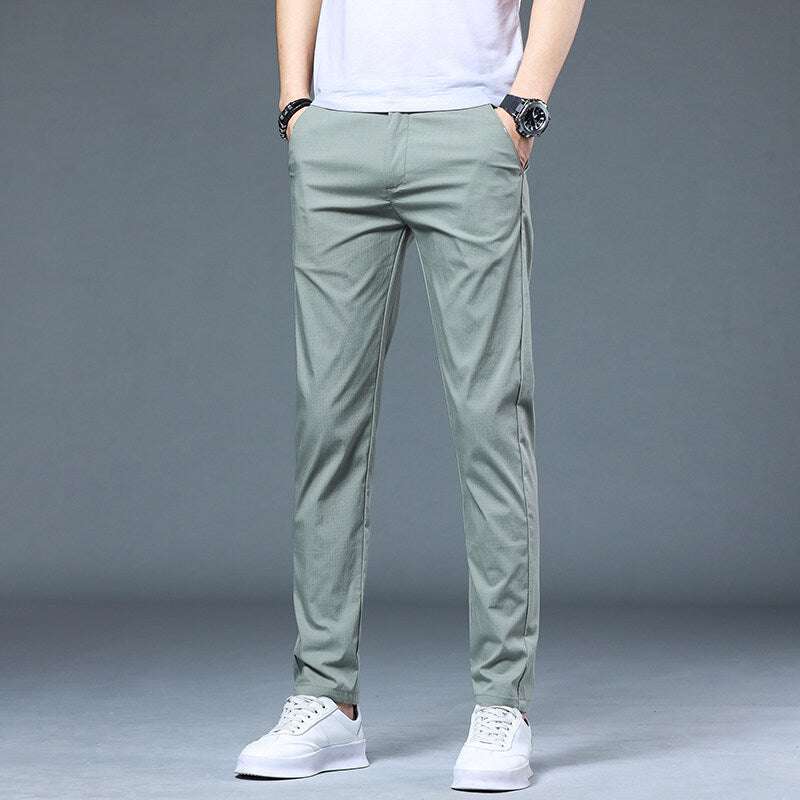 Men's airy leisure pants in modern slim-fit design Lisslune