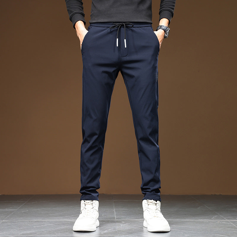 Men's Comfortable Sports Pants with Elastic Waistband and Practical Side Pockets Lisslune
