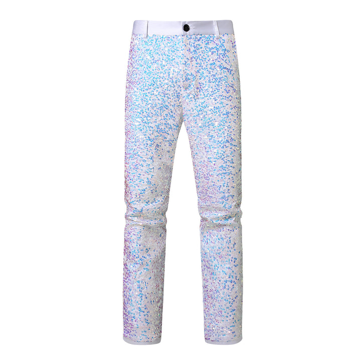 Men's sequin pants with shimmering effects Lisslune