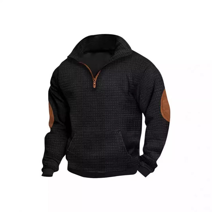 Men's overcoat with stand-up collar and practical pockets Lisslune