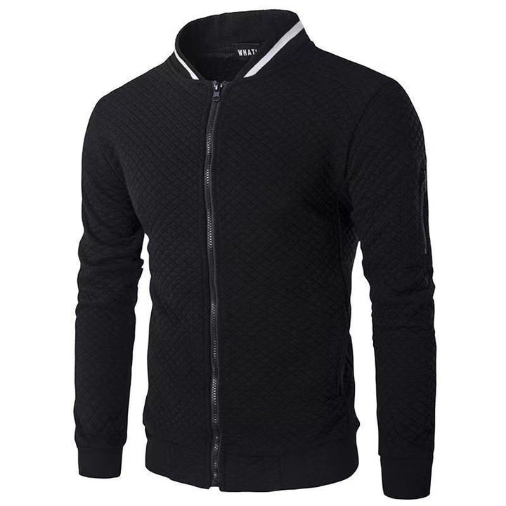 Men's sporty quilted jacket with modern zipper and side pockets Lisslune