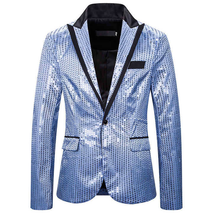 Men's elegant sequin blazer with modern cut Lisslune