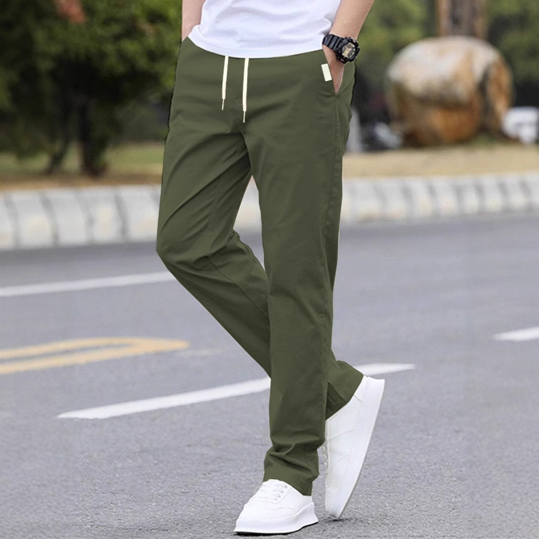 Men's leisure pants with adjustable waistband and breathable material Lisslune