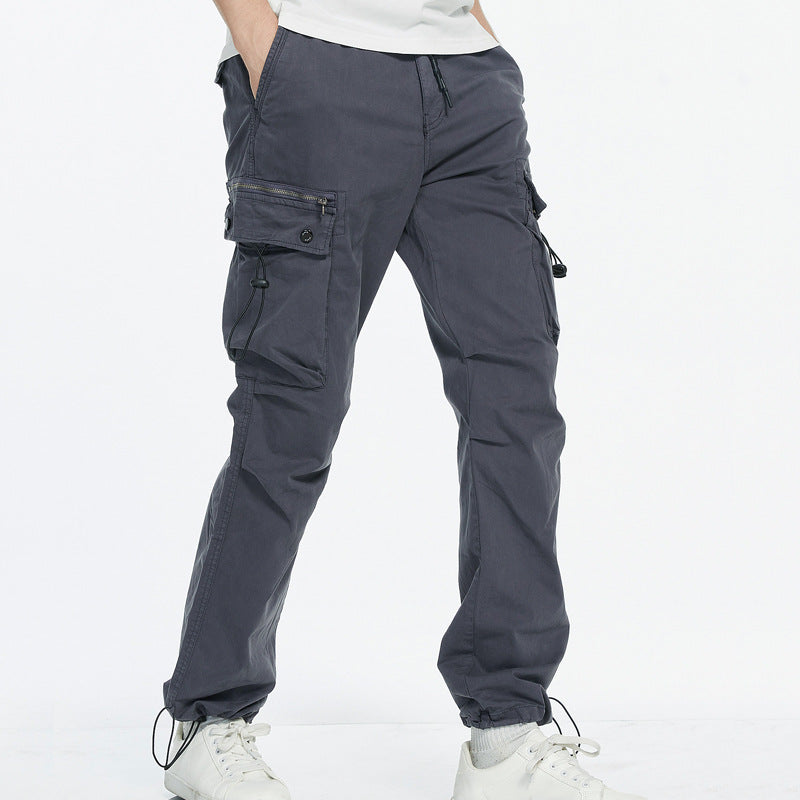 Men's cargo pants with practical side pockets and adjustable waistband Lisslune