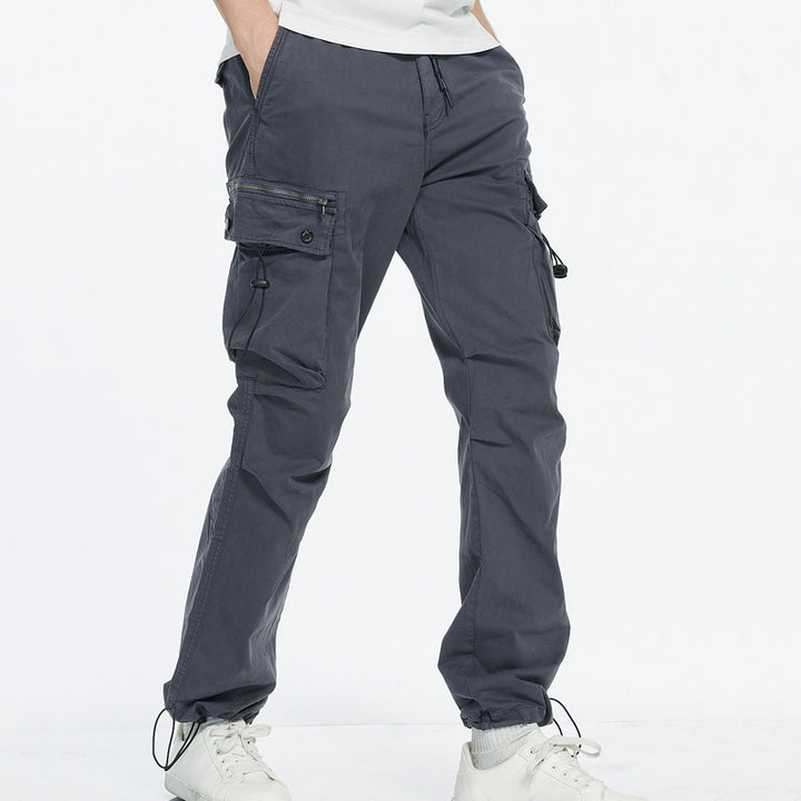Men's cargo pants with practical side pockets and adjustable waistband Lisslune
