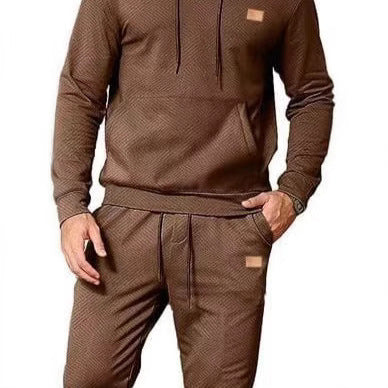 Men's sporty lounge set with stylish hood and practical pockets Lisslune