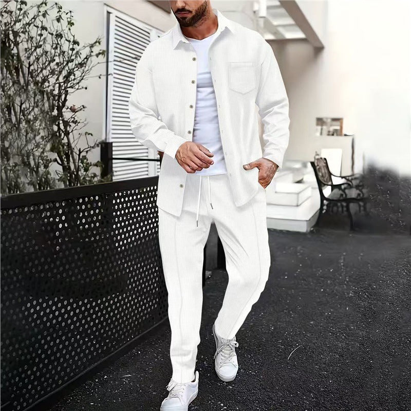 Men's Casual Leisure Shirt and Pants Set Lisslune