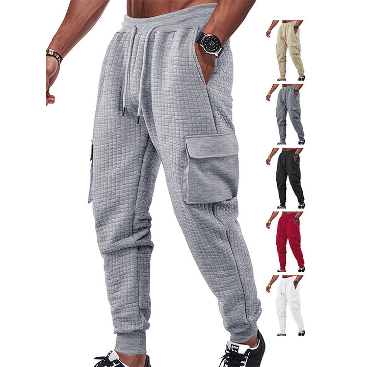 Men's cargo jogging pants with breathable material and practical side pockets Lisslune