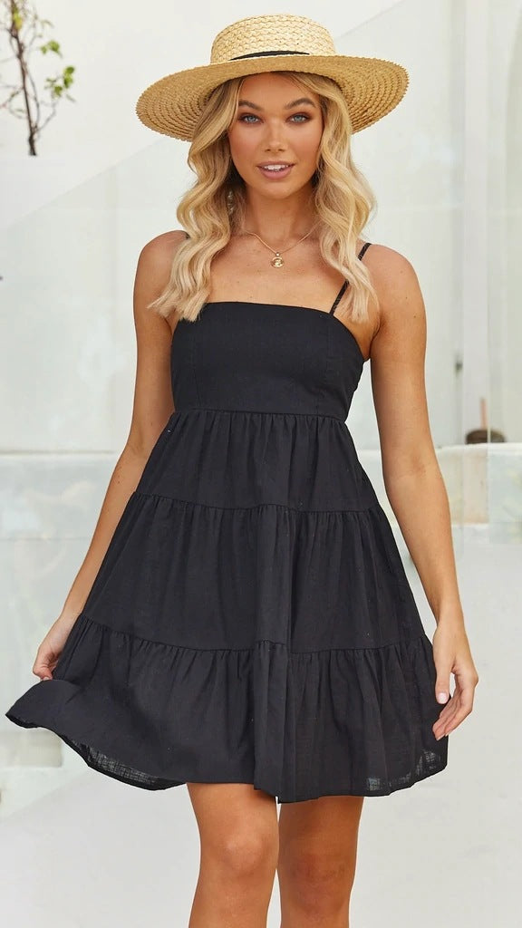 Women Summer Linen Dress