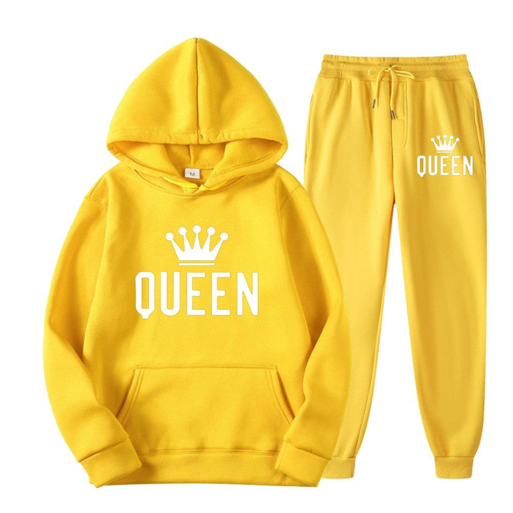 Women’s tracksuit with stylish crown design and loose fit Lisslune