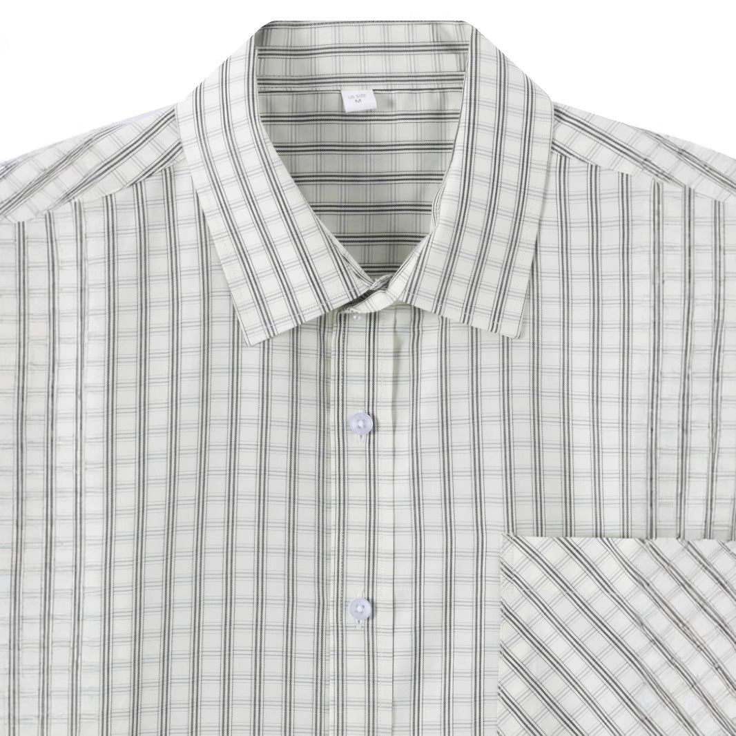 Men's lightweight, checked short sleeve shirt Lisslune