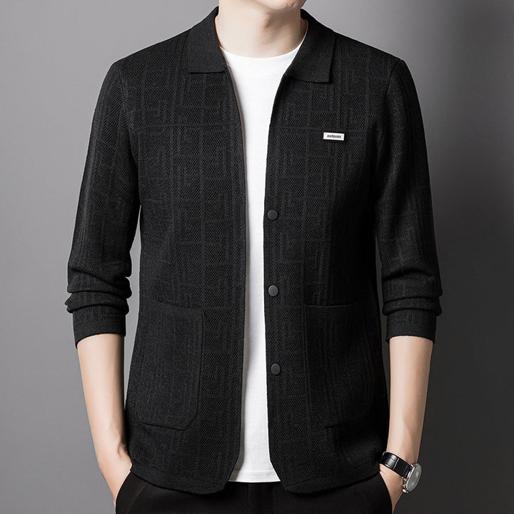 Men's cardigan with unique pattern Lisslune