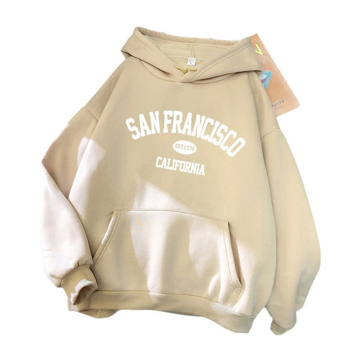 Women's Hoodie with San Francisco Print Lisslune