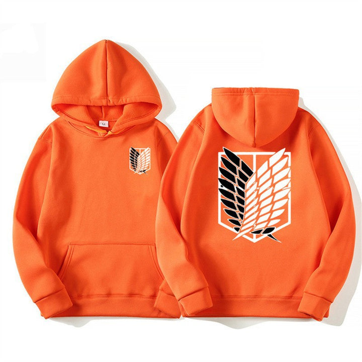 Women's hooded sweatshirt with modern anime design and practical kangaroo pocket Lisslune