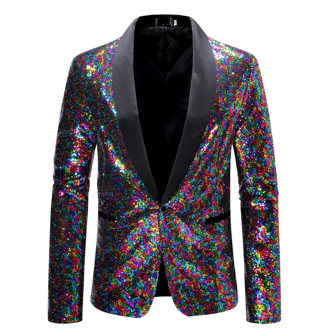 Men's glamorous sequin blazer Lisslune