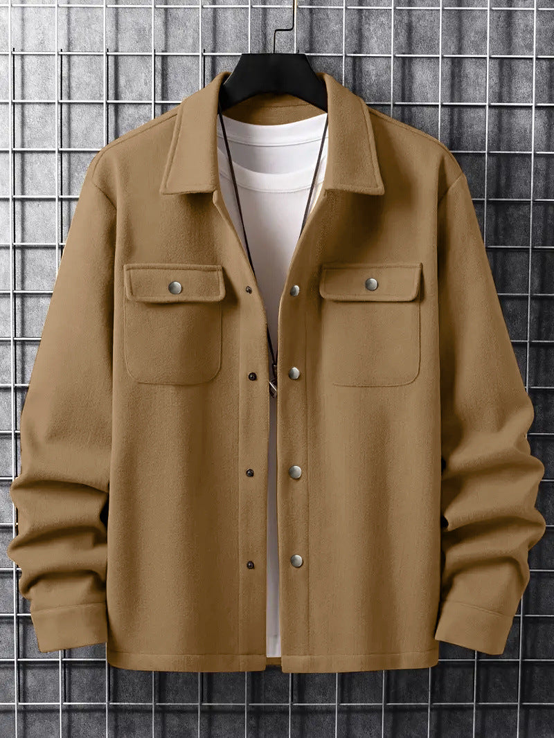 Men's Versatile Shirt Jacket Made Of Soft Material Lisslune