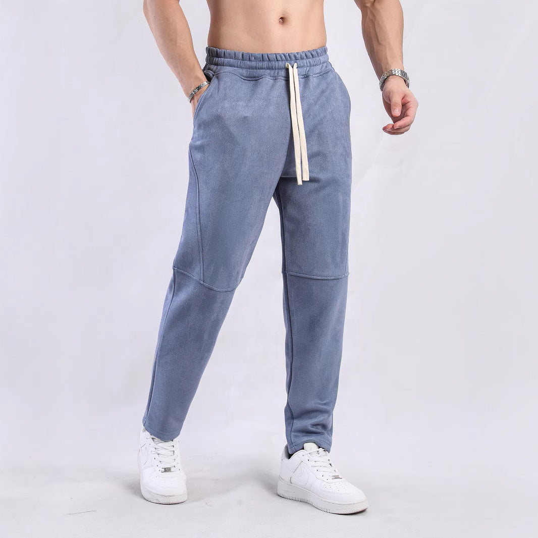 Men's sporty leisure pants with soft inner lining and practical pockets Lisslune