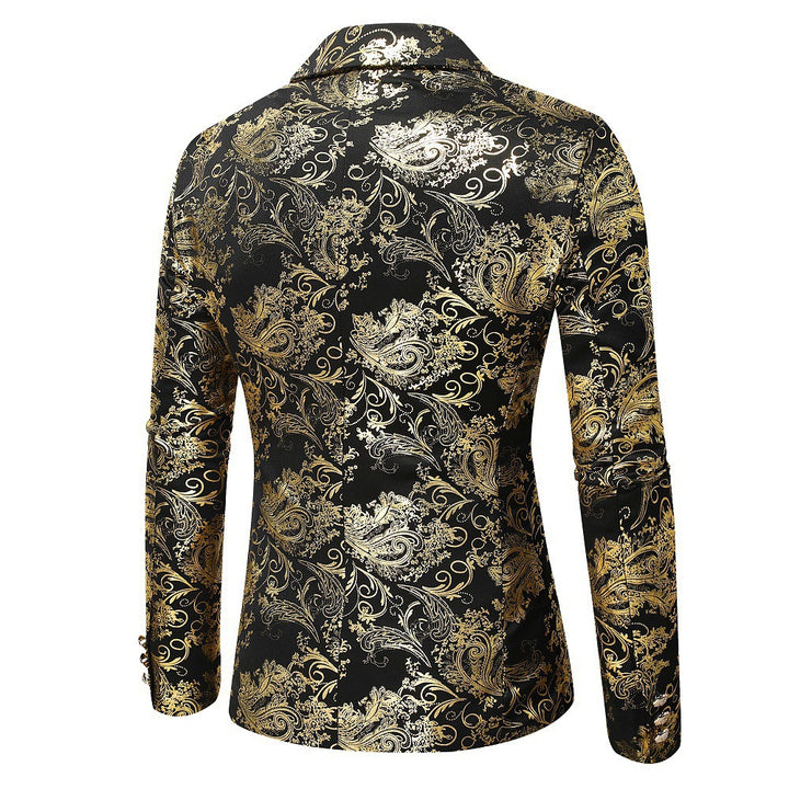 Men's elegant sequin blazer in baroque style Lisslune