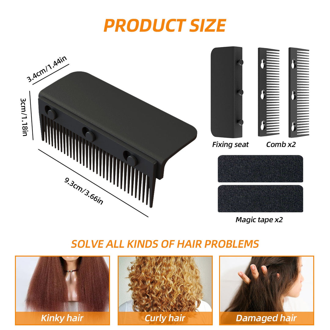 Lisslune | Hair Straightener Brush Attachment Comb